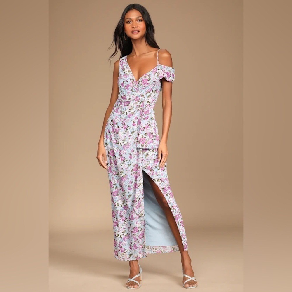 LuLu's floral off the shoulder floral dress - size XL‎